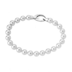 Pulsera Clásico Plata (Perlas 7mm)