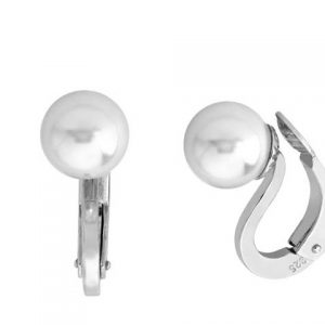 Pendientes Chic Clásico Plata (Perla 8mm)