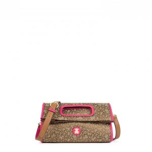 Bandolera Kaos Mini Jacquard Color Camel Tous